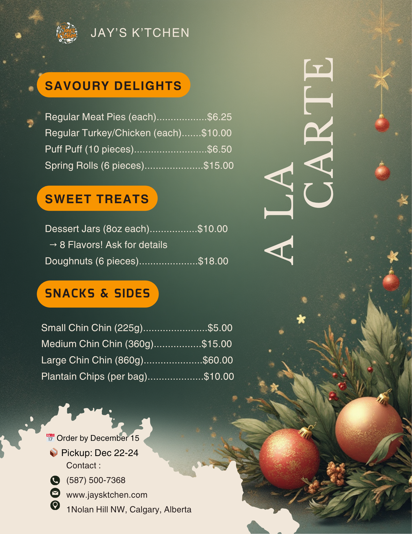 Extra Doughnuts (6 pieces) - Christmas Add-On